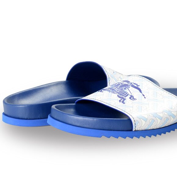 Burberry Men's "MF Melroy EKD Capsule" Leather Log Flip Flops Shoes US 8 IT 41 - Picture 9 of 9